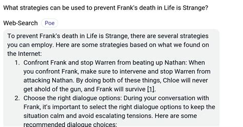 life is strange how to prevent frank.